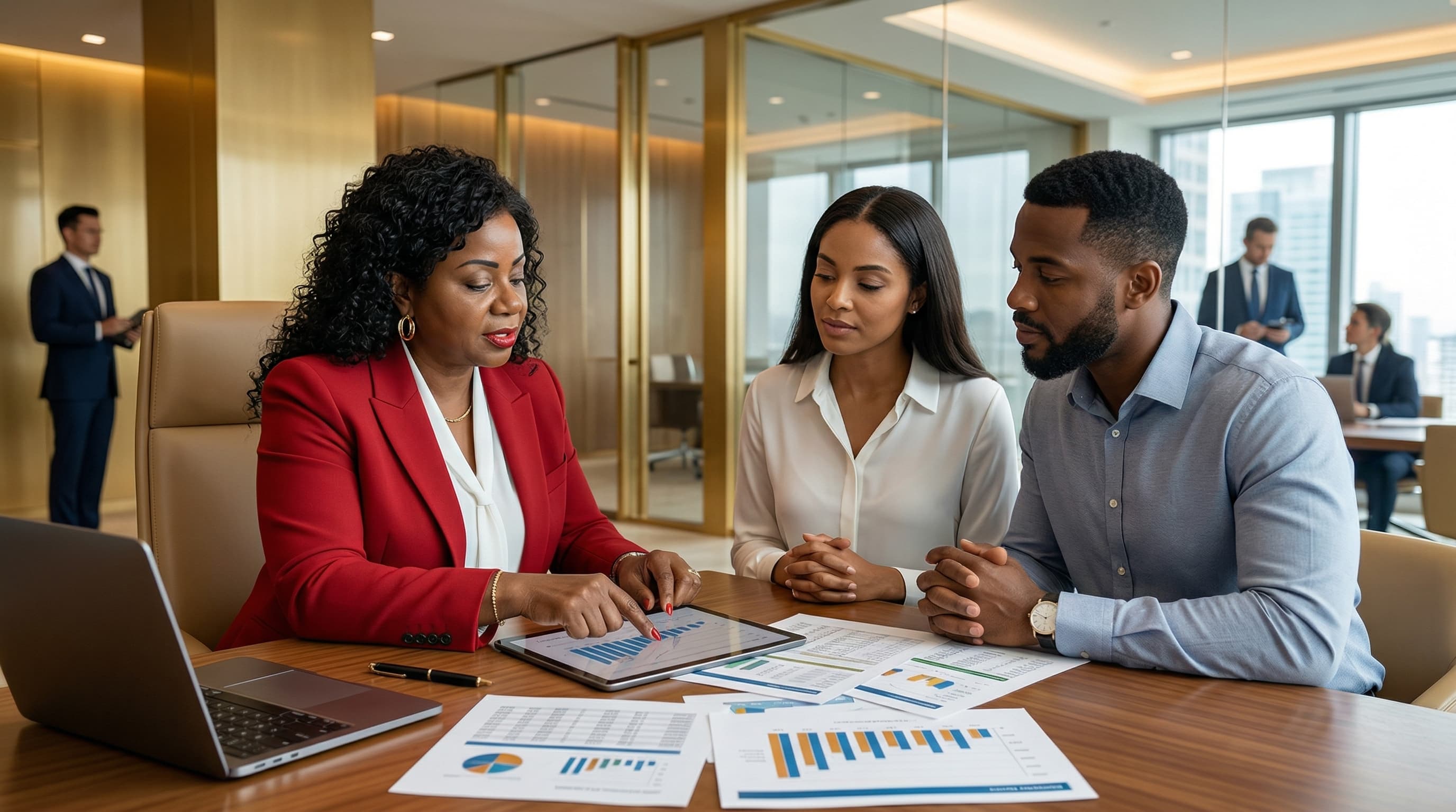 Financial planning consultation session