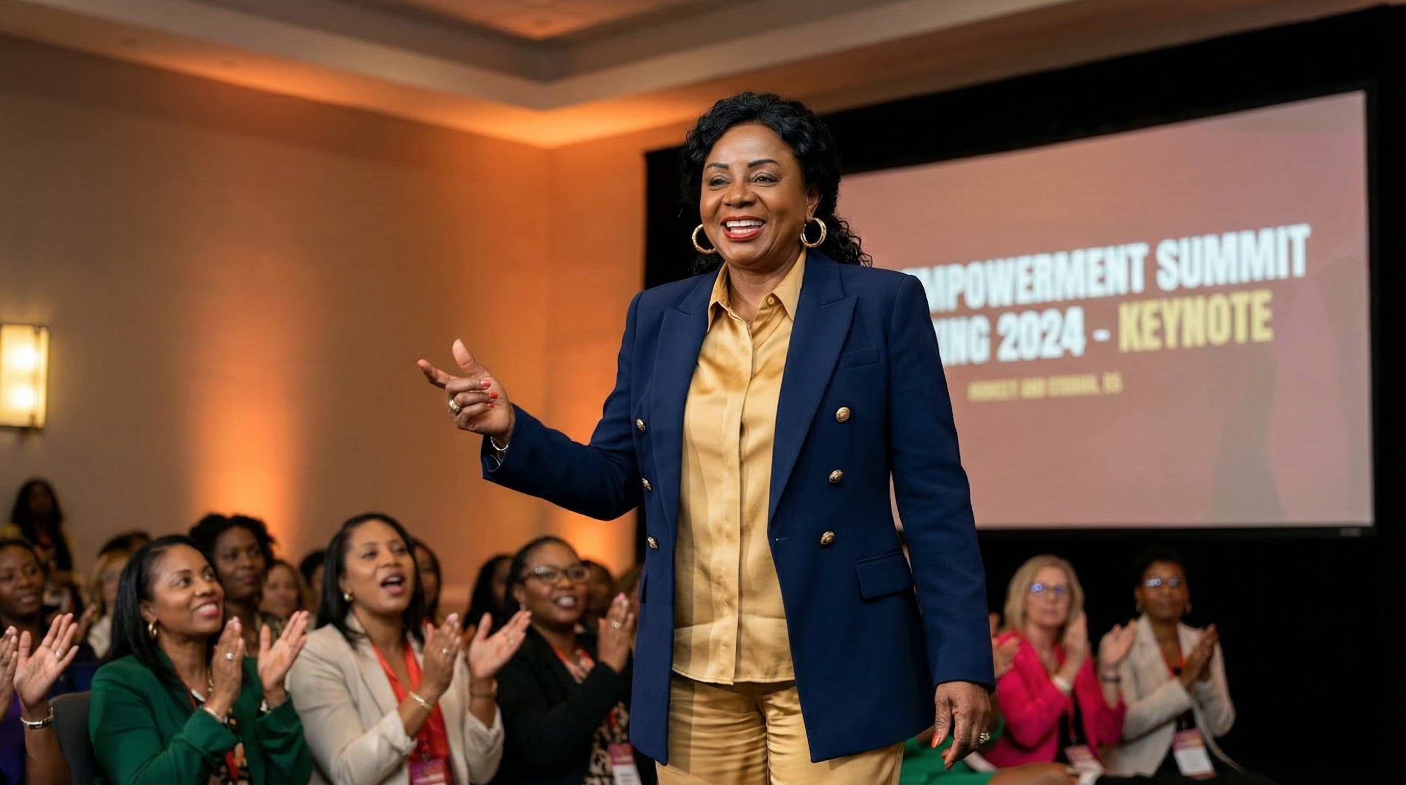 Dr. Otega speaking at a professional conference